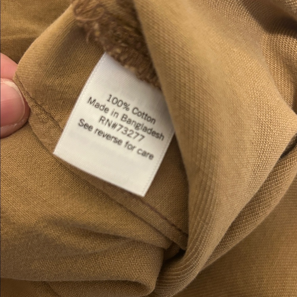 Men’s NWOT Sonoma Tan Shirt Jacket Size 3XL Tall - Picture 8 of 9